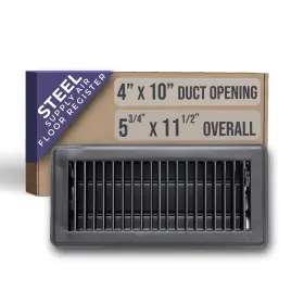 Handua 756014674781 Fits 4x10 And 10x4 Duct Opening Floor Register With Louvered Design By He