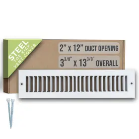 Handua 764613098235 Fits 2x12 Duct Opening Toe Kick Vent Cover By Cabinet Space