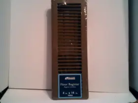 Handua 764613098501 Floor Register With Louvered Design Heavy Duty Walkable Damper 4 Inch X14