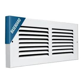 Handua 764613098587 Fits 12x4 Duct Opening Steel Baseboard Return Air Grille By Vent Cover Gr #3
