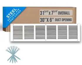 B088r8gzm5 Handua Fits 30x6 Duct Opening Steel Return Air Grille By Vent Cover Grill