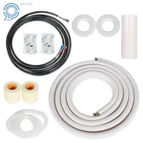 Hp83001 Happy19star White 1/4in-1/2in Dia. Install Kit Fit For Mini Split Heat Pump Systems 16 Feet