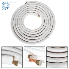 Hp83007 Happy19star 1/4 Inch - 3/8 Dia. White 25 Feet Install Kit For Mini Split Heat Pump Systems