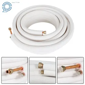 Hp83028 Happy19star 1/4 Inch - 1/2 Install Kit Fit For Mini Split Heat Pump Systems 50 Feet 1pc