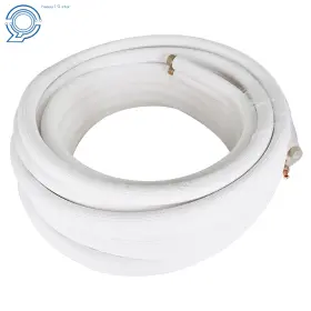 Hp83031 Happy19star White 3/8 Inch -5/8 Dia. Install Kit For Mini Split Heat Pump Systems 50 Feet Pipe
