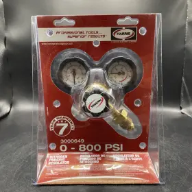 601-800-580 Harris 3000649 1/4 Flare Hvac Purging Regulator With Gauge 0-800 Psi