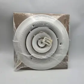 012900 Hart & Cooley And Round Ceiling Diffuser White Metal Steel Fits 6 Inch Duct 16 06 W