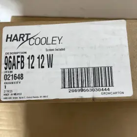 021648 Hart & Cooley And Commercial Fixed Bar Filter Grilles 12 Inch X12 White New