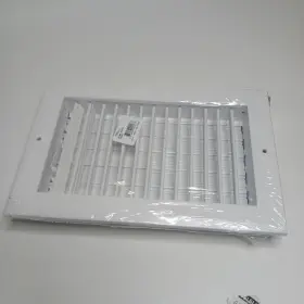 022447 Hart & Cooley And Sidewall/ceiling Register Vent Cover Aluminum 10 Inch X6 White