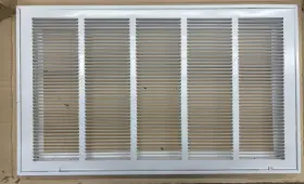 043407 Hart & Cooley And 659 14x25 W Hvac Register Air Filter Grill Steel White