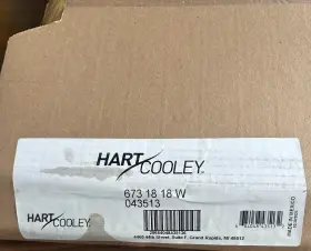 043513 Hart & Cooley And #673 18x18 Steel Air Filter Grille Read