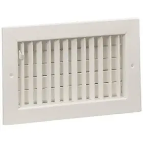 075004 Hart & Cooley Wall Register With Vertical Fin And Multi-shutter Damper By #075004