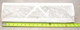 10680 Hart & Cooley 18 Inch White Baseboard Hvac Diffuser 406 Series