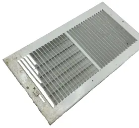 10823 Hart & Cooley And #10823 661 Series 12 Inch X6 White Ceiling Or Sidewall Register Metal