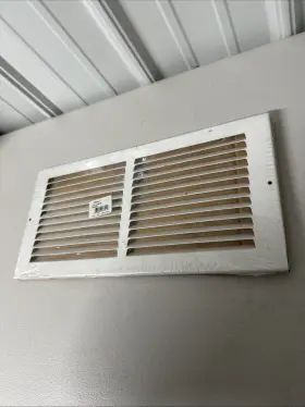 48126 Hart & Cooley And Vent Heat Air Register Steel Cover White Wall Ceiling 8 X 16 #2