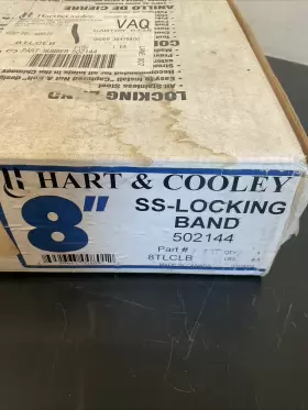 502144 Hart & Cooley And 8 Inch Locking Band. Stainless Steel 8tlclb. Rm4 #2