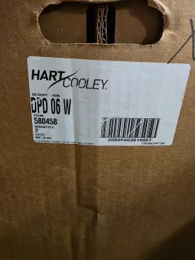 580458 Hart & Cooley Dpd 6 Inch Diffuser For 2x2 Layin