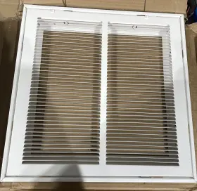 659-6043404 Hart & Cooley And 659 14x14 W Hvac Register Air Filter Grill Steel White 6043404