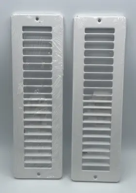 Hart & Cooley 700814927745 2 Pack-toe Ductor Under Cabinet Heating And Cooling White Register Plate