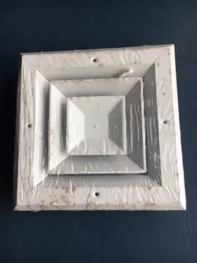 A504ms-6x6w Hart & Cooley And 6x6 Square 4 Way Aluminum Ceiling Diffuser