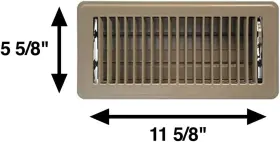 Hartford Ventilation 744759668455 4 Inch X 10 Floor Vent Covers Brown 6 Pack - Heavy Duty Walkab #3