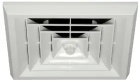 Ht-g6b-s1d Havaco Quick Connect Ceiling Diffuser With 6 Inch Boot And Rotary Damper