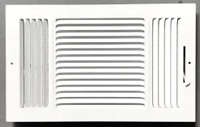 Hbw 963063152191 14 Inch X 8 Duct Opening Size 3-way Stamped Face Steel Ceiling/sidewall Air