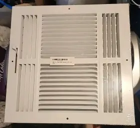 Hbw 963063152382 12 Inch X Duct Opening Size 4-way Stamped Face Steel Ceiling/sidewall Air