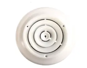 Hbw 963063154072 6 Inch Round Ceiling Diffuser White Powder Coated With Outside Dimension Of 1