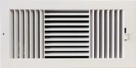 Hbw 963063154270 Three-way Plastic Side Wall/ceiling Register In White 14 Inch W X 6 H For Duct Ope