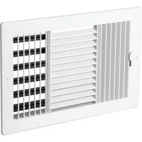 253017 Hd Supply Plastic Air Register Ac Heat 6 X 10 Inch Duct Size 3-way White Wall Ceiling Vent