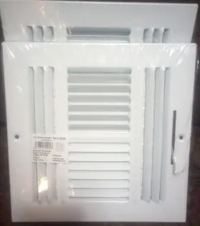 253155 Hd Supply 2 - 8 Inch X 4-way Steel Wall/ceiling Register In White