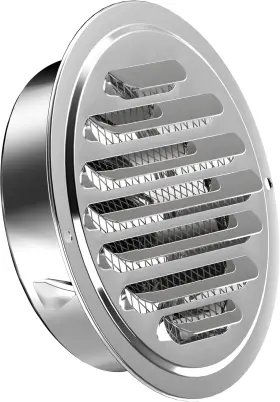 Hg Power 313054495457 Stainless Steel Soffit Vents 6 Inch Round Vent Cover With Screen Mesh