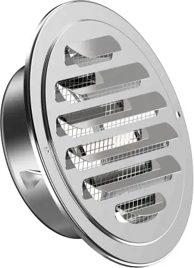 Hg Power 313092947994 Stainless Steel Soffit Vents 4 Inch Round Vent Cover With Screen Mesh