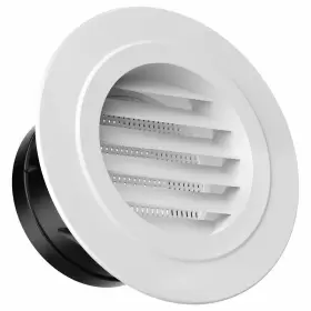 Hg Power 767550224002 4 Inch Round Air Vent Abs Soffit Louver Grille Cover With Mesh