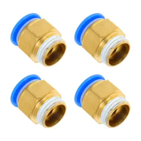 Uu002302a241219 Hihaha Push To Connect Air Fittings 35/64 Inch Male Thread Line Quick Connector Plas