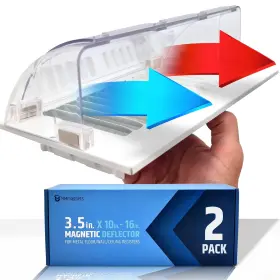 Hmmagnets Mavd2-3.5 Powerful Magnetic Vent Air And Heat Deflector 2 Pack New Version For Ceiling
