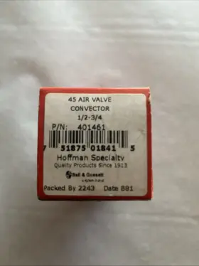 401461 Hoffman 751875018415 No. 45 Air Valve Convector 1/2 -3/4