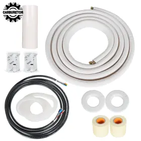 Hgf110668 Home-garden-fix 16 Feet Install Kit 1/4in-1/2in Dia. White For Mini Split Heat Pump Systems