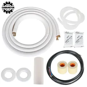Hgf110672 Home-garden-fix 16 Feet White 3/8- 5/8 Dia. Install Kit For Mini Split Heat Pump Systems