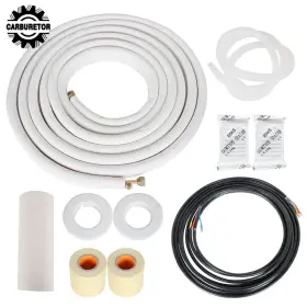 Hgf110688 Home-garden-fix 25 Feet White Install Kit For Mini Split Heat Pump Systems 1/4 Inch - 3/8 Dia