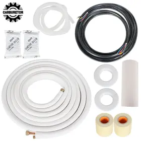Hgf110692 Home-garden-fix 25 Feet White Install Kit For Mini Split Heat Pump Systems 1/4 Inch -1/2 Dia