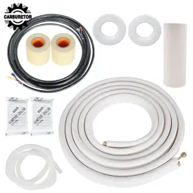 Hgf110696 Home-garden-fix 25 Feet Install Kit High Quality For Mini Split Heat Pump Systems 3/8 Inch -5/8 Dia