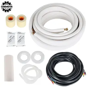 Hgf110712 Home-garden-fix 50ft Install Kit 1/4in-3/8in Dia. Copper Pipes For Mini Split Heat Pump Systems