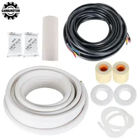 Hgf110716 Home-garden-fix 50ft Install Kit 1/4in - 1/2in Dia.copper Pipes For Mini Split Heat Pump Systems