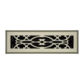 1010016221 Home Intuition Victorian 2 Inch X 10 Ventilation Floor Register - Vent Cover -satin Nickel