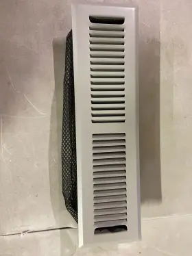 Ctfv212lg Home Intuition 2x12in Floor Register Vent With Mesh Cover Light Grey