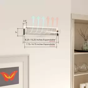 Hd08652-4 Home Intuition Adjustable Magnetic Heat And Air Deflector For Vents Sidewall A #2