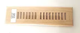 Homewell 718879976950 Red Oak Wood Floor Register Drop In Vent Cover 2.25x12 Inch Unfinished