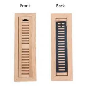 Homewell 764560999470 Red Oak Wood Floor Register Vent Cover Flush Mount With Damper 2x12 Inch #2